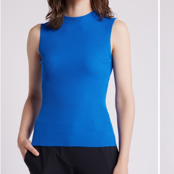 NWT Boss cerulean blue light knot tank top - Picture 1 of 6